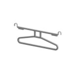 Cintre polyvalent pour penderie en nylon renforc gris ambos