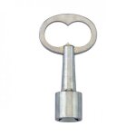Cl� pompier - triangle 14 mm - acier zingu� couillet