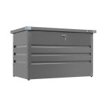 Coffre de rangement mtallique - 1000 x 610 x 620 mm - anthracite zipper