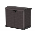 Coffre de rangement storeaway arc lid - brun foncé - 1200 l duramax Coffre de rangement storeaway arc lid - brun foncé - 1200 l duramax