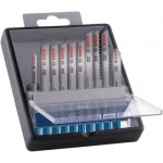 Coffret de 10 lames scie sauteuse pro m�tal, inox, aluminium - emmanchement t bosch