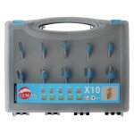 Coffret de 10 m�ches droites carbure leman