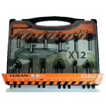 Coffret de 12 mches carbure  queue cylindrique 6 mm leman