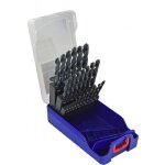 Coffret 25 forets m�taux courts - queue cylindrique - � 1 - 13 mm tsx - hss tivoly