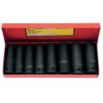 Coffret de douilles � chocs longues 1 / 2'' 6 pans - 8 pi�ces sam outillage
