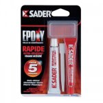 Colle �poxy bi - composant � prise rapide - 2 tubes de 15 ml sader