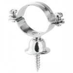Collier de fixation avec rosace sans butoir pour tube  28 mm presto
