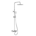 Colonne de baignoire thermostatique chromée extensible - tête 25 cm - colors kramer Colonne de baignoire thermostatique chromée extensible - tête 25 cm - colors kramer