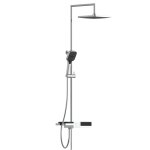 Colonne de douche avec tablette noir mat - blueperl schütte Colonne de douche avec tablette noir mat - blueperl schütte