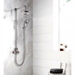 Colonne de douche thermostatique lady's - gris acier paini