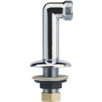 Colonnette chrom�e droite - sortie m�le riquier