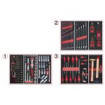 Composition d'outils 3 tiroirs pour servante - 158 pices ks tools