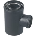 Conduit avec prise d'air pour po�le � granul�s �tanche diam�tre 80x125 ten