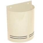 Corbeille murale demi - cylindriques - 20l - ivoire decayeux Corbeille murale demi - cylindriques - 20l - ivoire decayeux