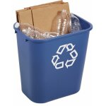 Corbeille � papier rectangulaire - en poly�thyl�ne - pour sac de 30 litres rubbermaid
