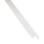 Cornire gale en pvc blanc - longueur 2, 6 m - dimensions 15x15x1 mm prunier