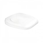 Couvercle pour support de sacs poubelles 120 l - blanc gilac