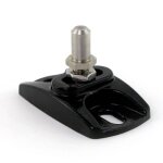 Crapaudine - pivotement bas de portail - rglable - noir tirard