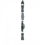 Cr�mone rustique pour porte coch�re ry 220 - tringle ronde �22 - appr�t jardinier massard