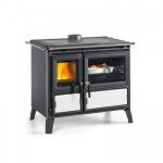 Cuisini�re � bois 8, 7 kw acier �maill�e et majolique milly. 16 - blanc infinity la nordica extraflame ...