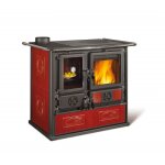 Cuisinire  bois - bordeaux - rosa sinistra reverse - 8, 2 kw la nordica extraflame