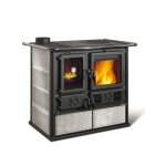 Cuisinire  bois - pierre naturelle grise - rosa sinistra reverse - 8, 2 kw la nordica extraflame
