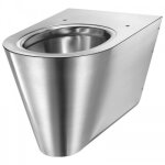Cuvette wc suspendu s21 s - alimentation horizontale - inox 304 satiné delabie Cuvette wc suspendu s21 s - alimentation horizontale - inox 304 satiné delabie