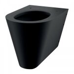 Cuvette wc suspendu s21 s - alimentation horizontale - inox noir mat delabie