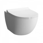 Cuvette wc suspendue compacte sans bride avec abattant sento vitra