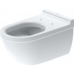 Cuvette wc suspendue design -  fond creux - starck 3 durafix duravit