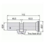 Cylindre double  bouton - profil rond - srie 787. z - laiton chrom fichet