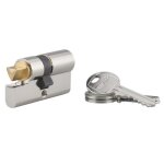 Cylindre double entr�e � profil europ�en - triangle entrant 11 mm - 30 mm x 30 mm fth thirard