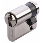 Demi cylindre - 30 x 10mm - vip + - vari� - laiton nickel� vachette