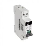 Disjoncteur 3ka 1 module ph + n 20a blanc debflex
