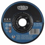 Disque � �barber m�taux 'premium' - moyeu d�port� - diam�tre 125 mm - acier / inox tyrolit