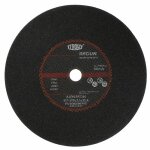 Disque � tron�onner gamme  premium  acier et inox pour scie - moyeu plat - d350mm - 4mm tyrolit