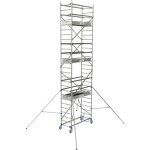 chafaudage roulant en aluminium - hauteur 7, 85m - cross 2 180 tubesca