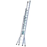 Echelle platinium 300 - coulisse à corde - 3 plans - 3 x 10 marches tubesca Echelle platinium 300 - coulisse à corde - 3 plans - 3 x 10 marches tubesca