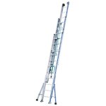 Echelle platinium 500 - coulisse à corde - 3 plans - 3 x 13 marches tubesca Echelle platinium 500 - coulisse à corde - 3 plans - 3 x 13 marches tubesca