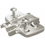 Embases pour ferrure d'angle et montant central ? avec vis pr�mont�es 1, 5 mm hettich