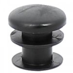 Embout en polyéthylène noir pour tube rond - d16mm perga Embout en polyéthylène noir pour tube rond - d16mm perga