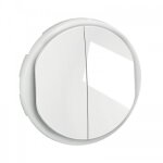 Enjoliveur pour double poussoir no + nf lumineux c�liane legrand