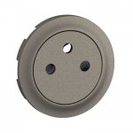 Enjoliveur prise de courant fort 2p + t surface confort c�liane - titane legrand