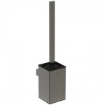 Ensemble porte - brosse et brosse wc - carr - gris magntique - conca ideal standard