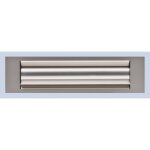 Entr�e de boite aux lettres isolante - aluminium argent - 310 x 80 mm goettgens sa
