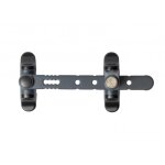 Entrebilleur  bouton poussoir - 1 ou 2 vantaux - airlock anthracite socona