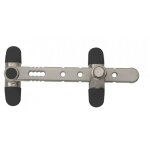 Entrebilleur  bouton poussoir - 1 ou 2 vantaux - airlock nickel socona