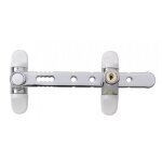 Entrebilleur de scurit  cl pour fentre 1 ou 2 vantaux - airlock chrom socona