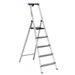 Escabeau en aluminium laqu - 4 marches serties - mb centaure