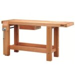 Etabli bois - menuisier - professionnel - 1, 50 m - 1 tiroir - presse outifrance